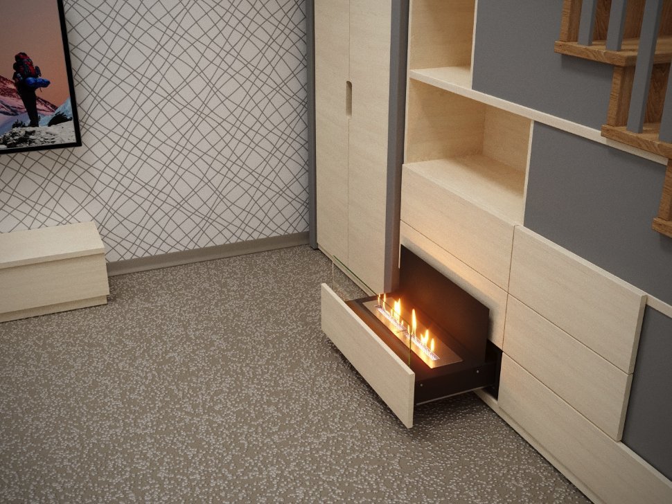 Выдвижной биокамин Good Fire Фаер Бокс 670 по цене 52 830 руб.