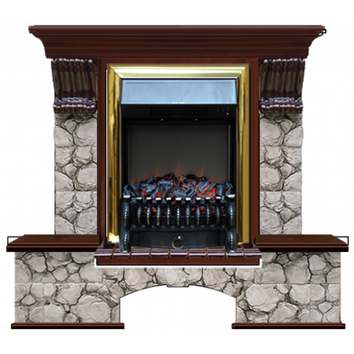 Бостон К Карелия (красное дерево)+Fobos Brass