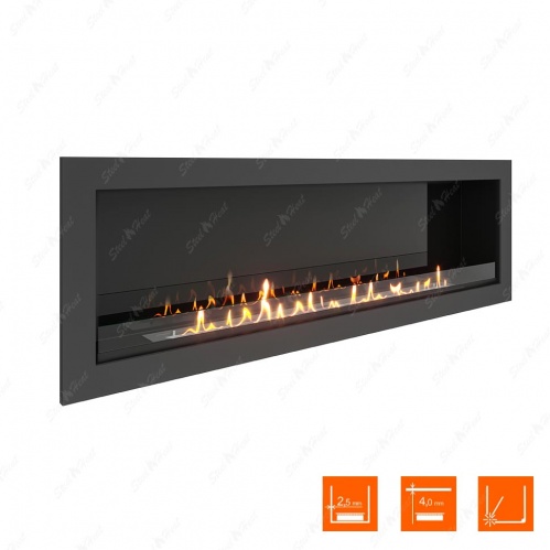 Биокамин SteelHeat ONE 1700 стекло + стемалит