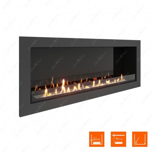 Биокамин SteelHeat ONE 1400 XL стекло + стемалит