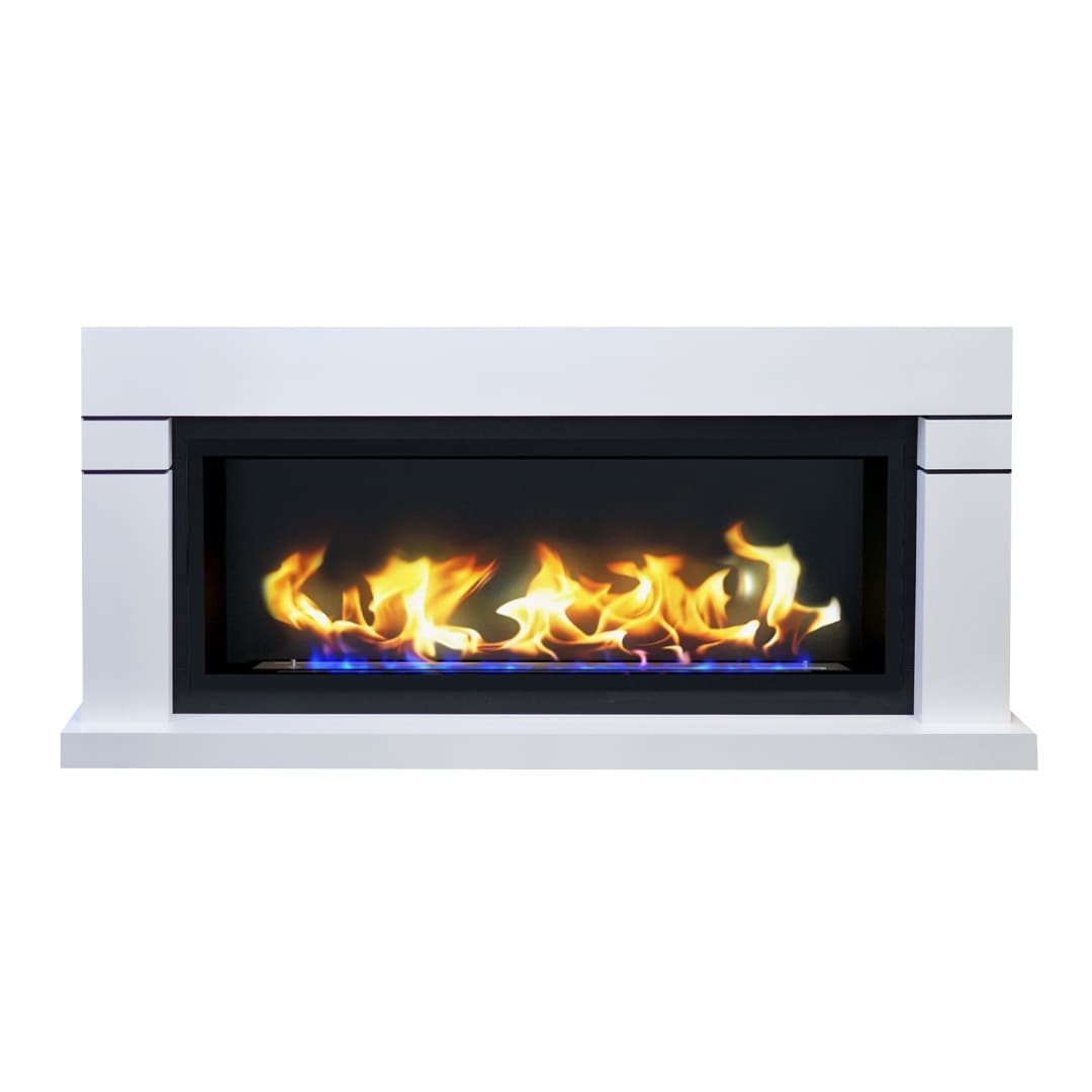 Биокамин в линейном портале "Русский огонь" Тоби с декоративным стеклом (стемалитом) по цене 101 650 руб.