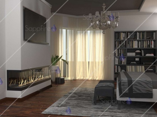 Встраиваемый торцевой очаг 2000 SappFire