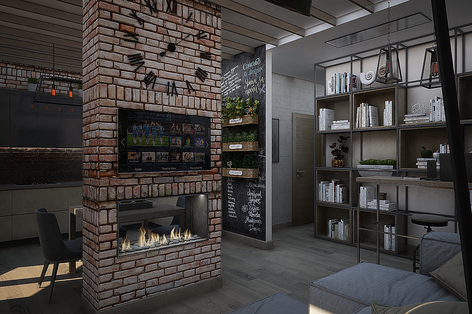 Встроенный биокамин Lux Fire Сквозной 530 S по цене 39 490 руб.