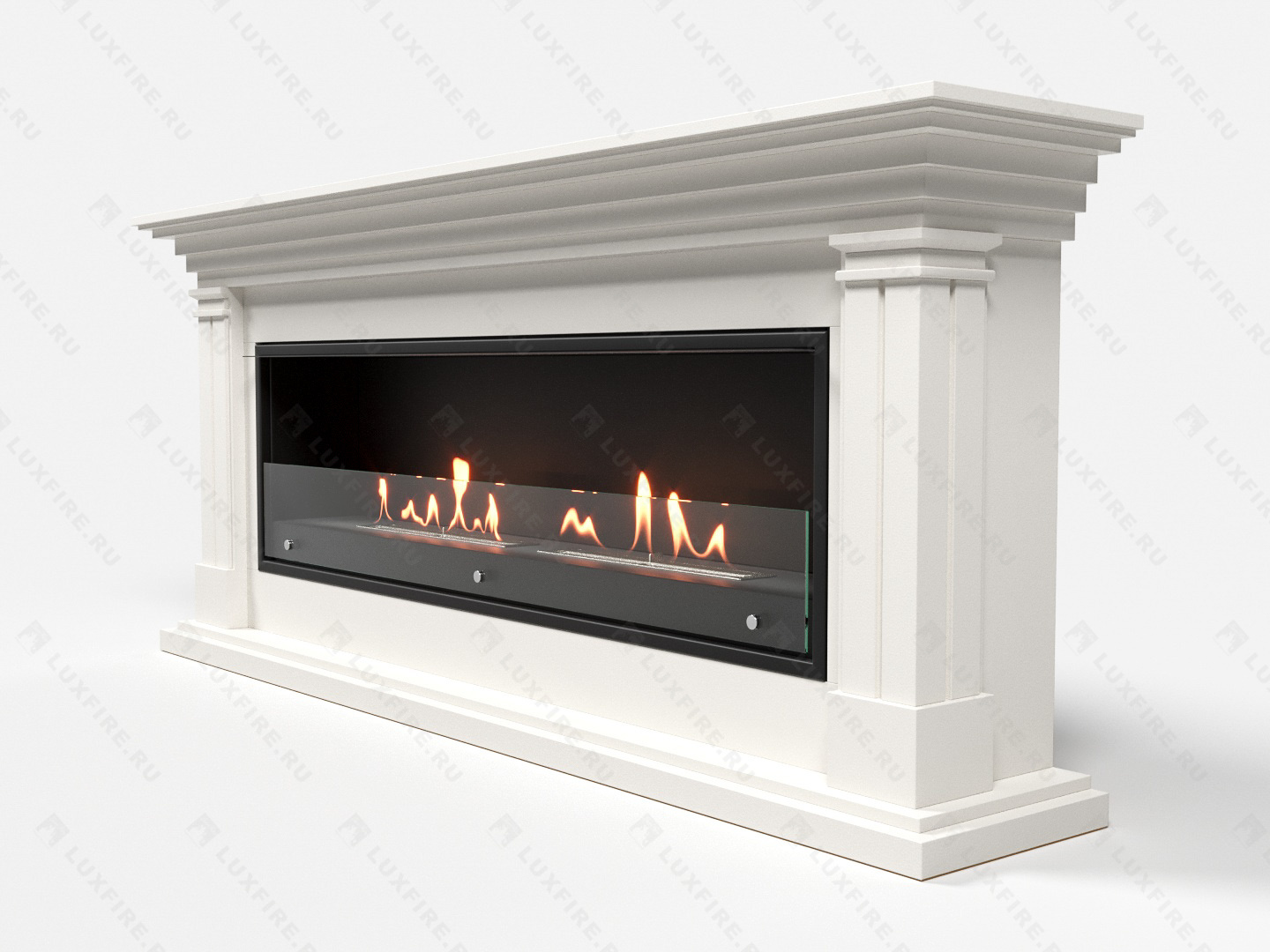 Биокамин Lux Fire с порталом Ромео 60, белый по цене 151 792 руб.