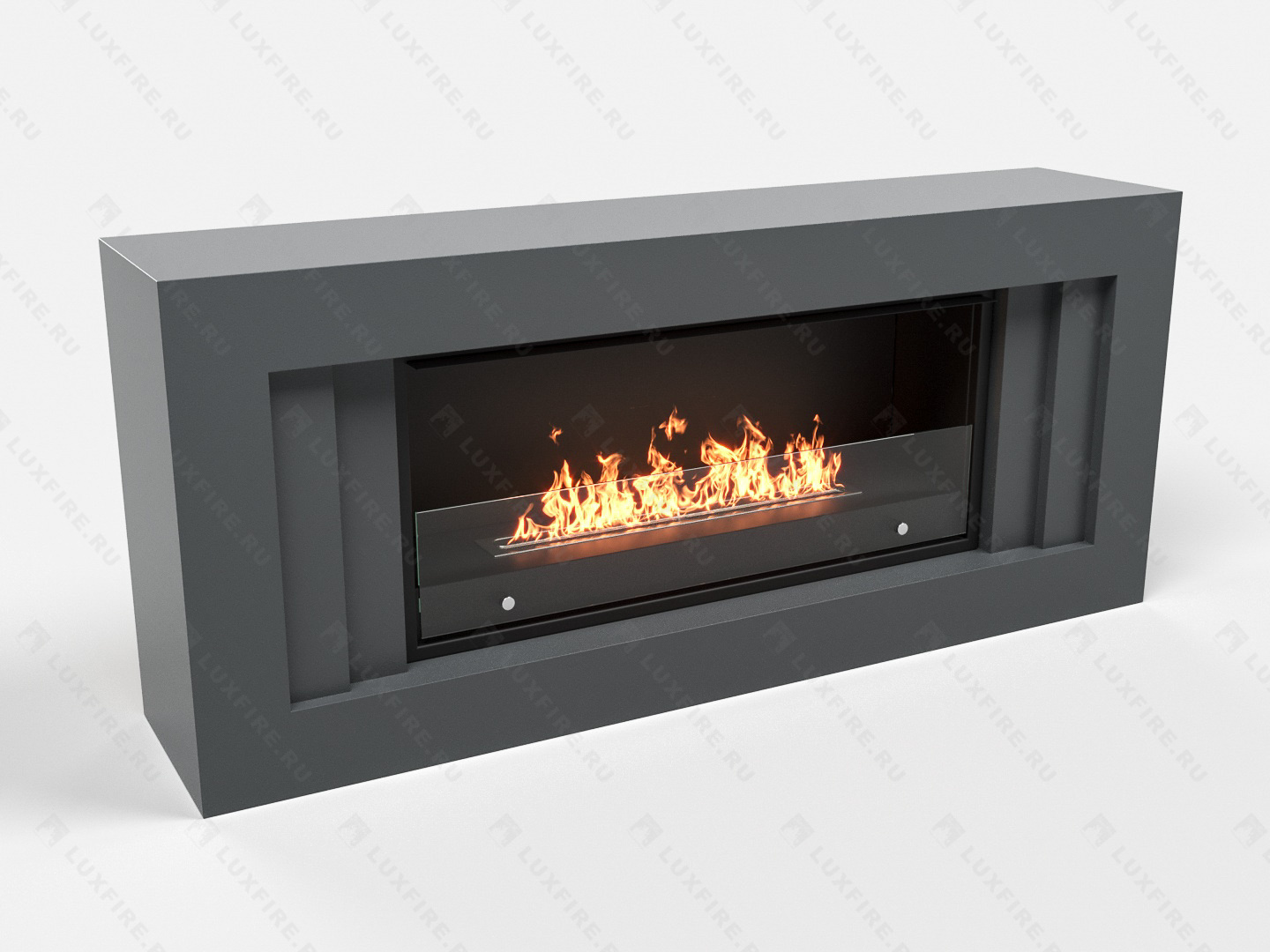 Биокамин Lux Fire с порталом Гринго 42, графит по цене 111 177 руб.