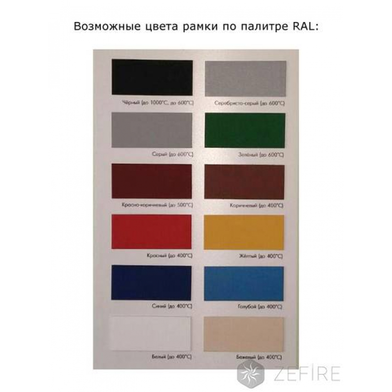 Встраиваемый торцевой очаг ZeFire Standart 1200 по цене 44 500 руб.