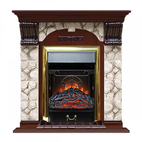 Арочный Карелия (красное дерево)+Majestic Brass