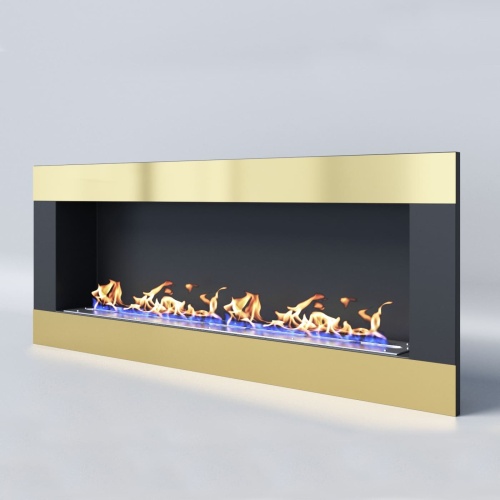 Биокамин "Русский огонь" Голд 1300V встраиваемый с защитным стеклом