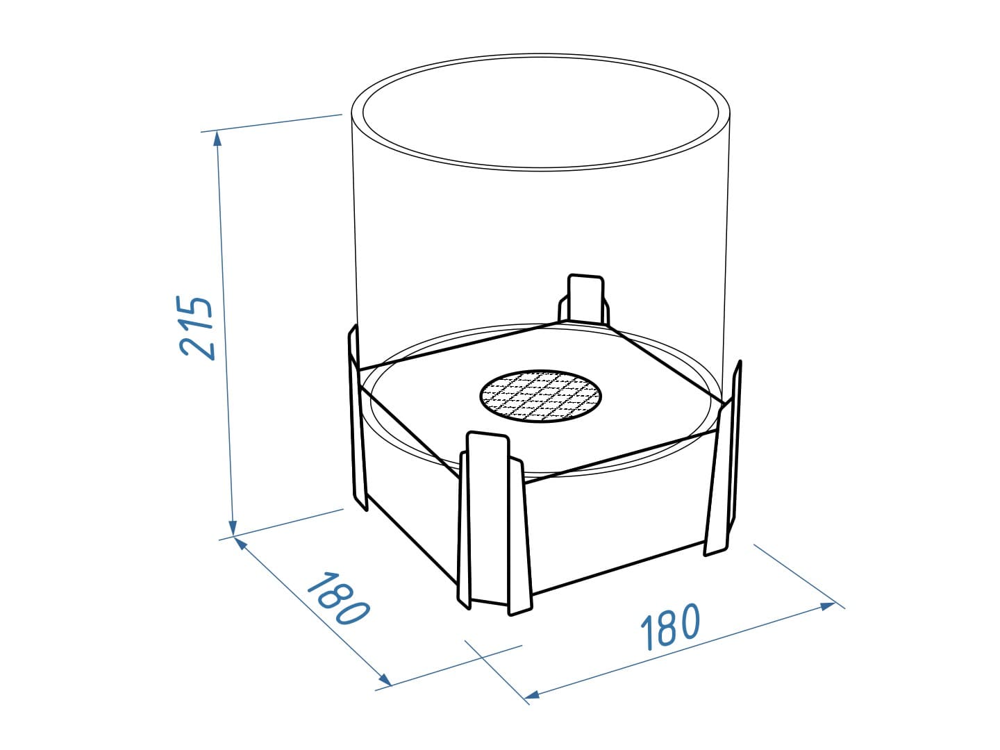 Настольный биокамин Lux Fire Зодиак "Рыбы" Чёрный по цене 15 000 руб.