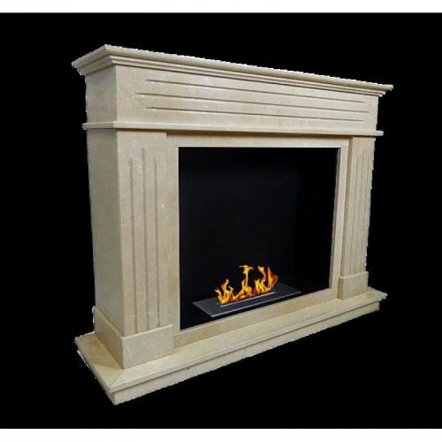 Биокамин ZeFire Варшава мрамор CREMA MARFIL