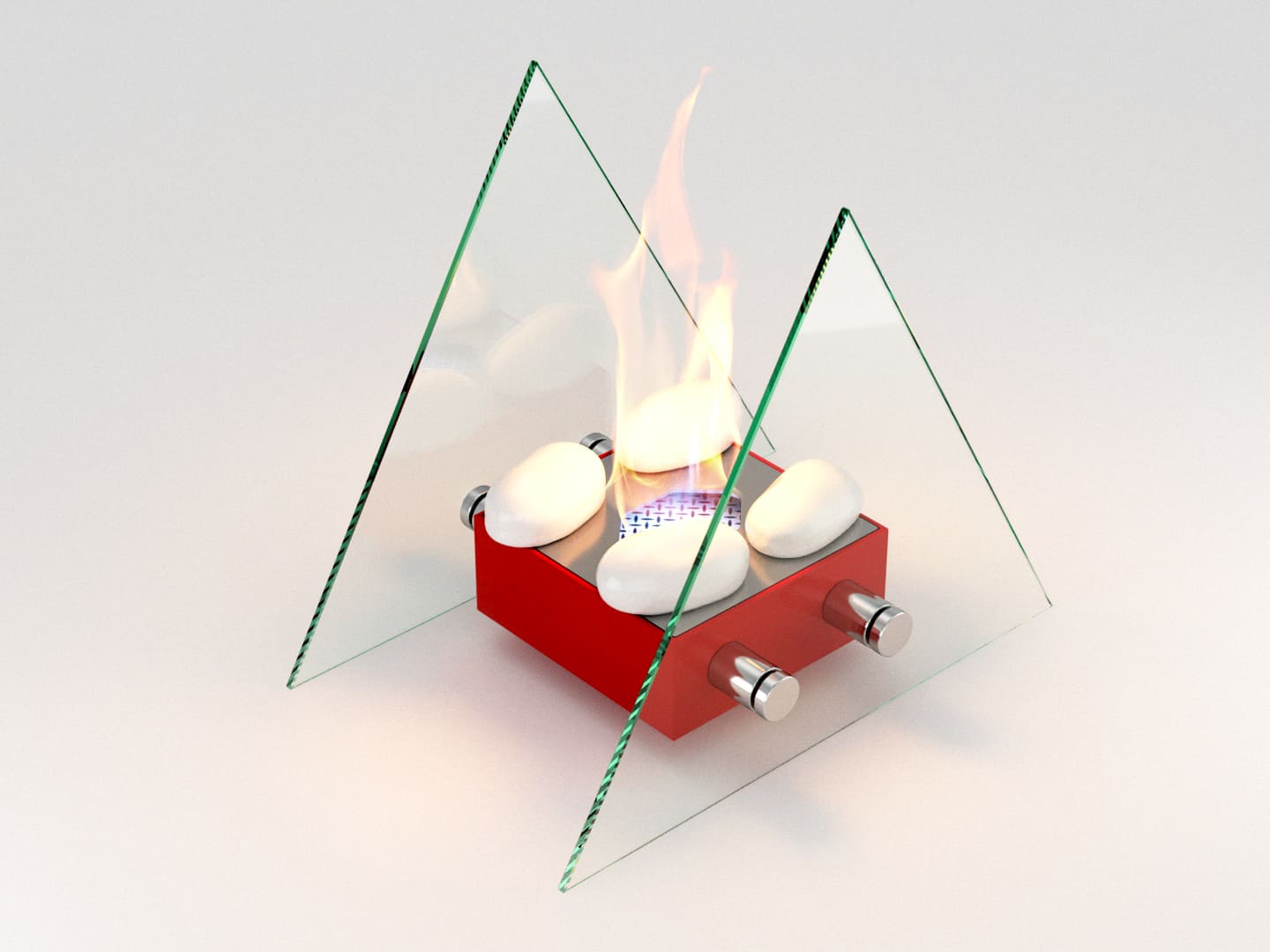 Настольный биокамин Lux Fire "Вулкан" M Красный по цене 11 490 руб.