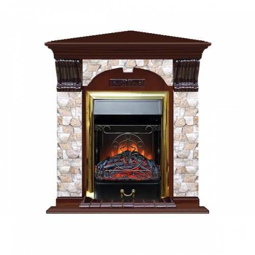 Арочный Арбат угловой (красное дерево)+Majestic Brass