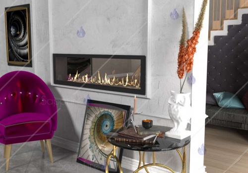 Встраиваемый сквозной очаг 1800 SappFire