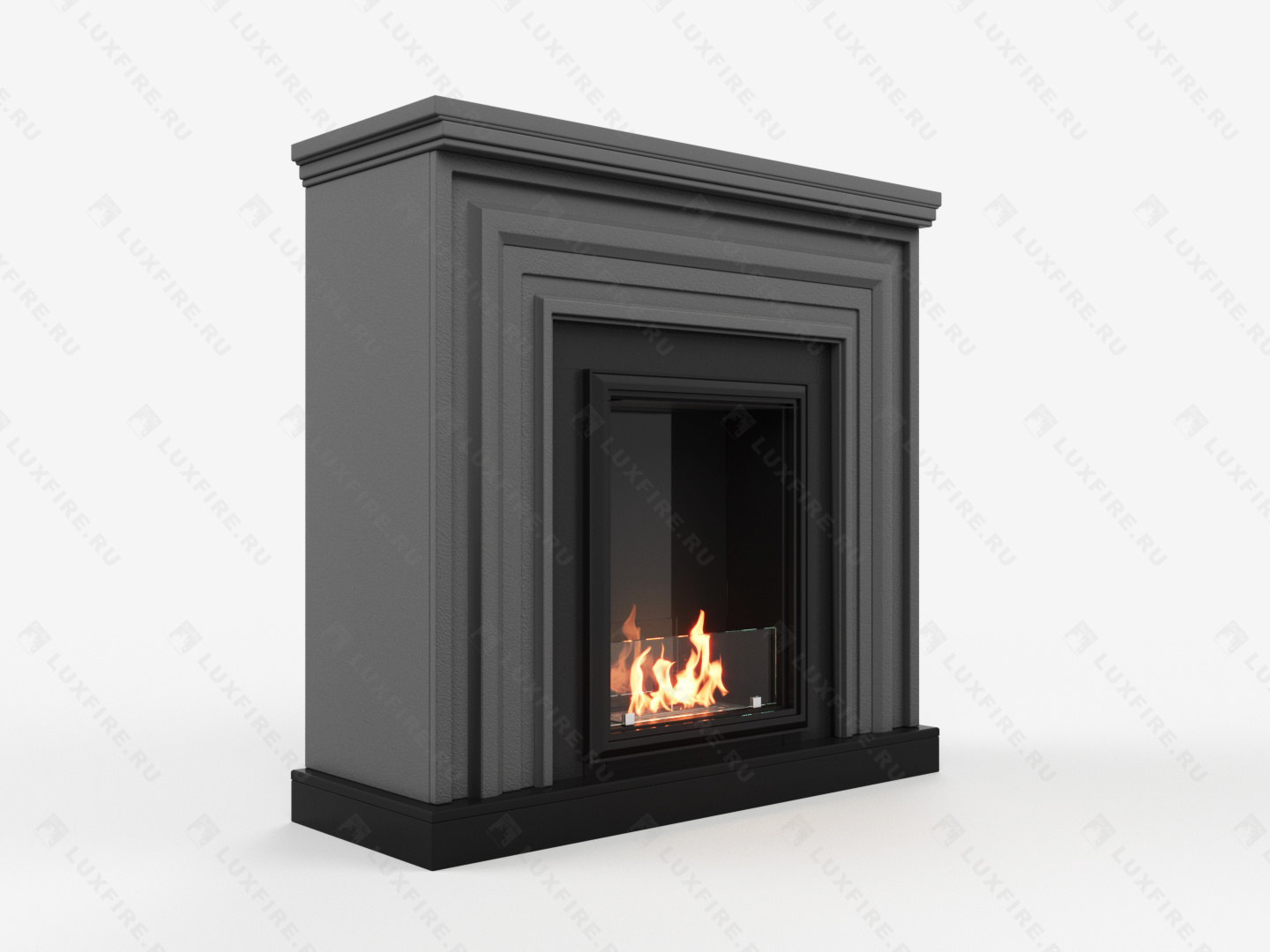 Биокамин Lux Fire с порталом Сокол 24, графит