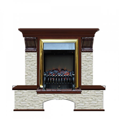 Бостон К Грот однотонный (красное дерево)+Fobos Brass