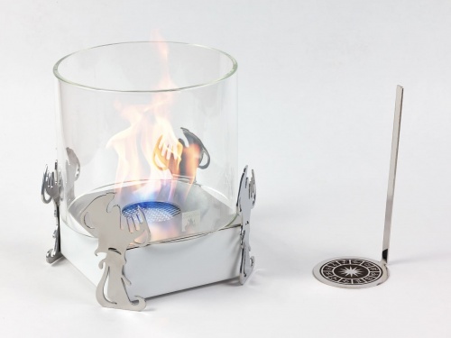 Настольный биокамин Lux Fire Зодиак "Водолей" Белый