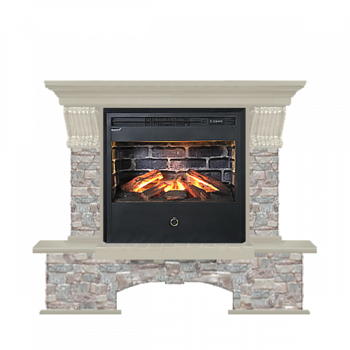 Бостон грот цветной (беленый дуб)+Samba 3D