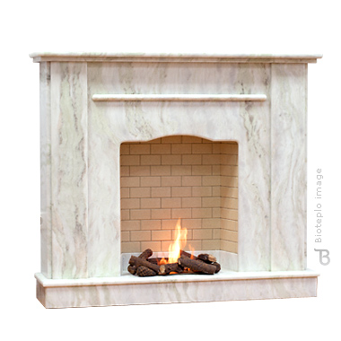 Биокамин Bioteplo Misty white rose (с подсветкой)