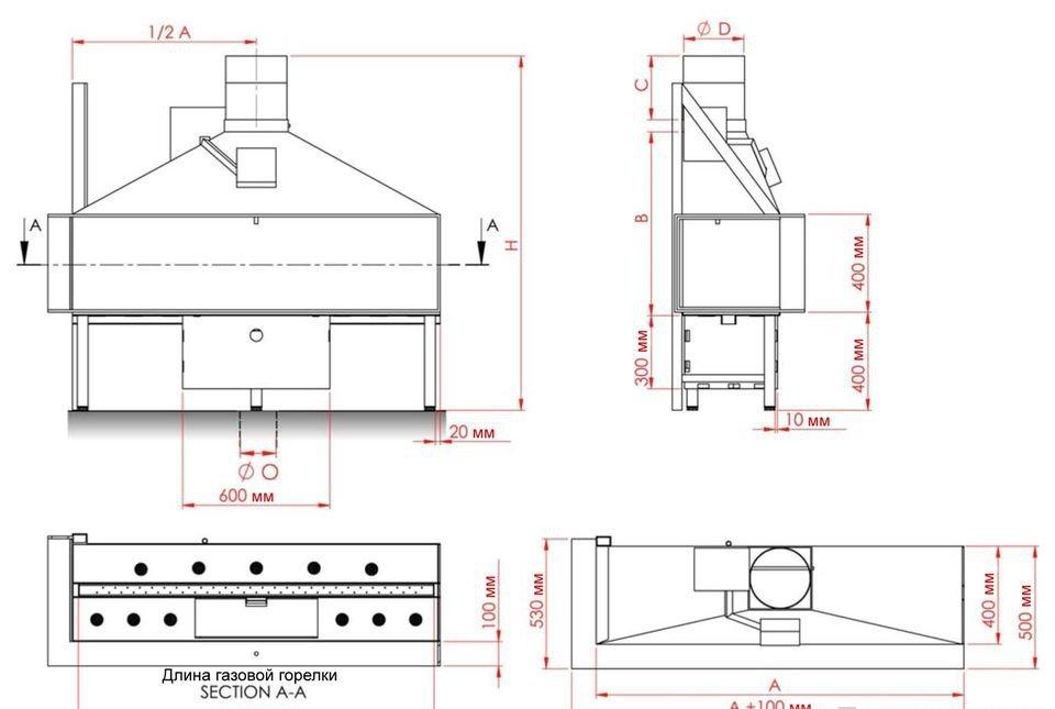 
Газовая топка Vero Design NI G5 H1