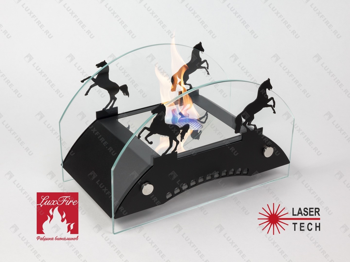 Настольный биокамин Lux Fire "Графский мост" М (черный)