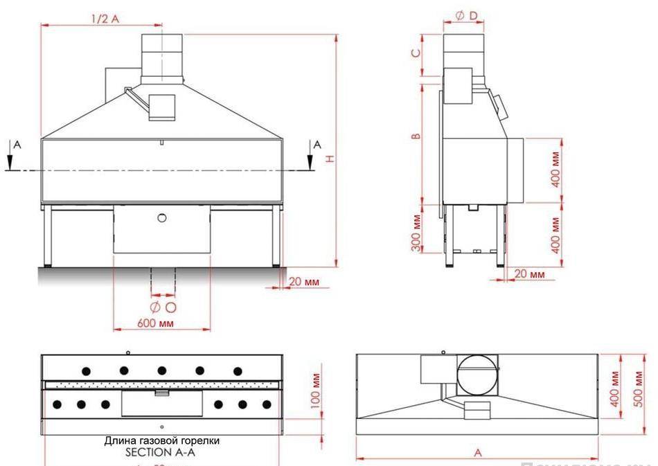 
Газовая топка Vero Design NI G7