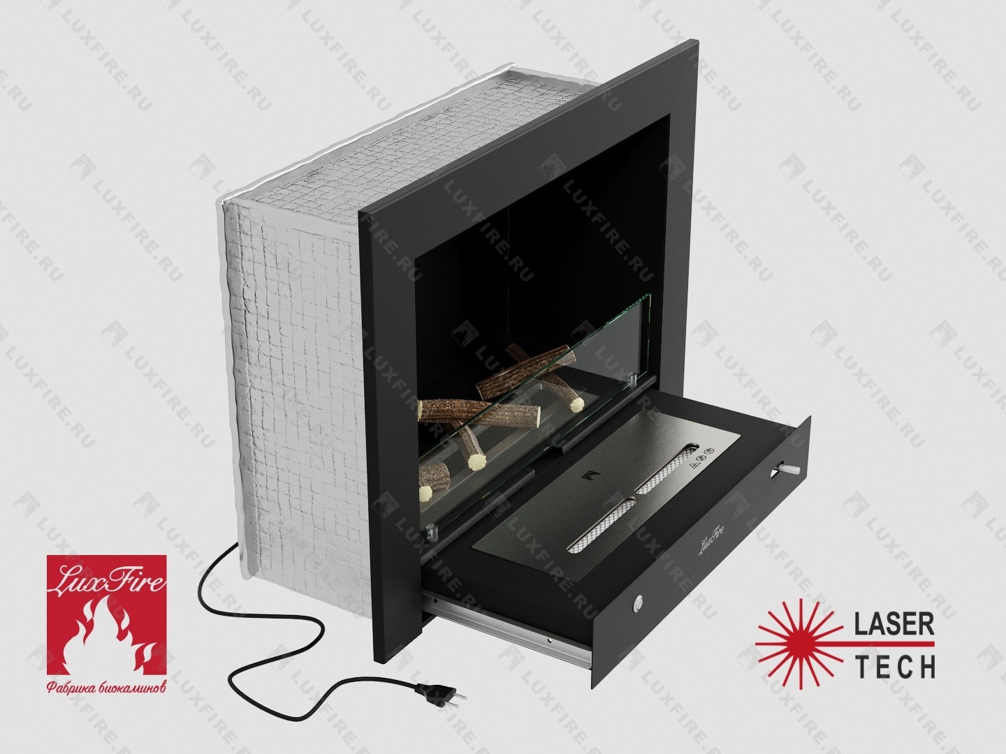 Портальный полуавтоматический биокамин Lux Fire "Фаер Бокс 4 - 30"