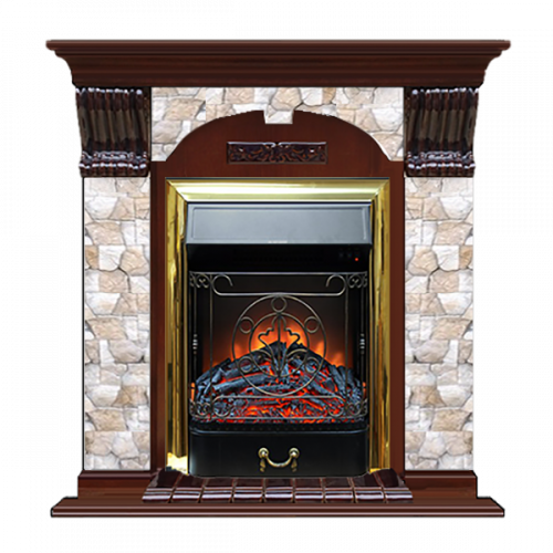 Арочный Арбат (красное дерево)+Majestic Brass