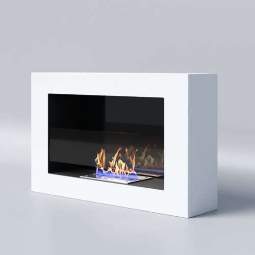 Биокамин "Русский огонь" Лайт Бланк 650N с защитным и декоративным стеклом