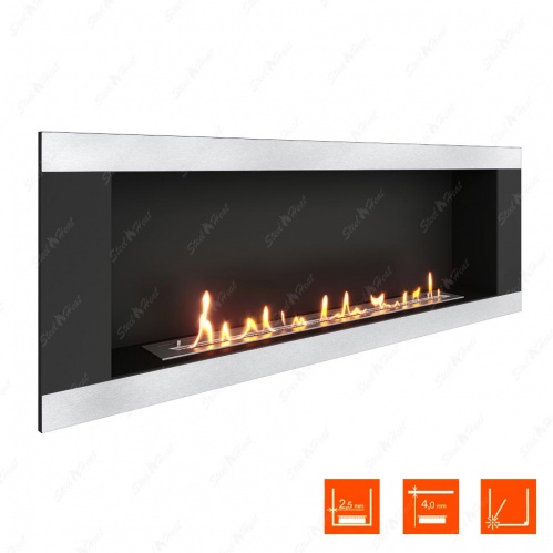 Биокамин SteelHeat LONG-H 1500