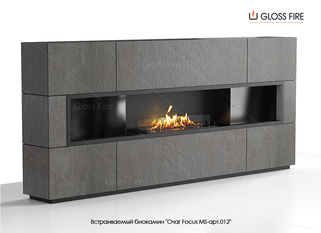 Встраиваемый биокамин Очаг Focus MS-арт.012 по цене 103 400 руб.