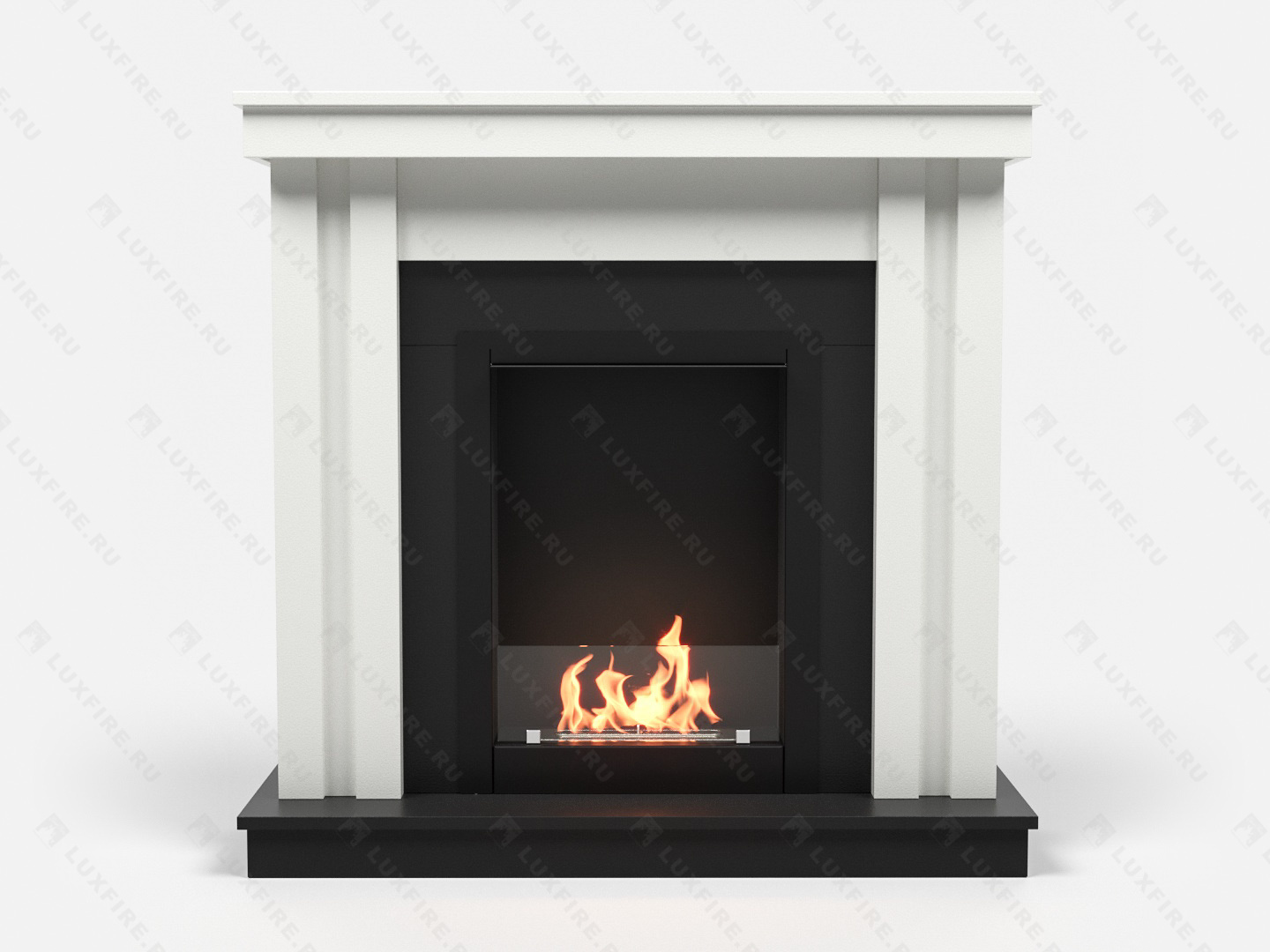 Биокамин Lux Fire с порталом Сапсан 24, белый по цене 92 085 руб.
