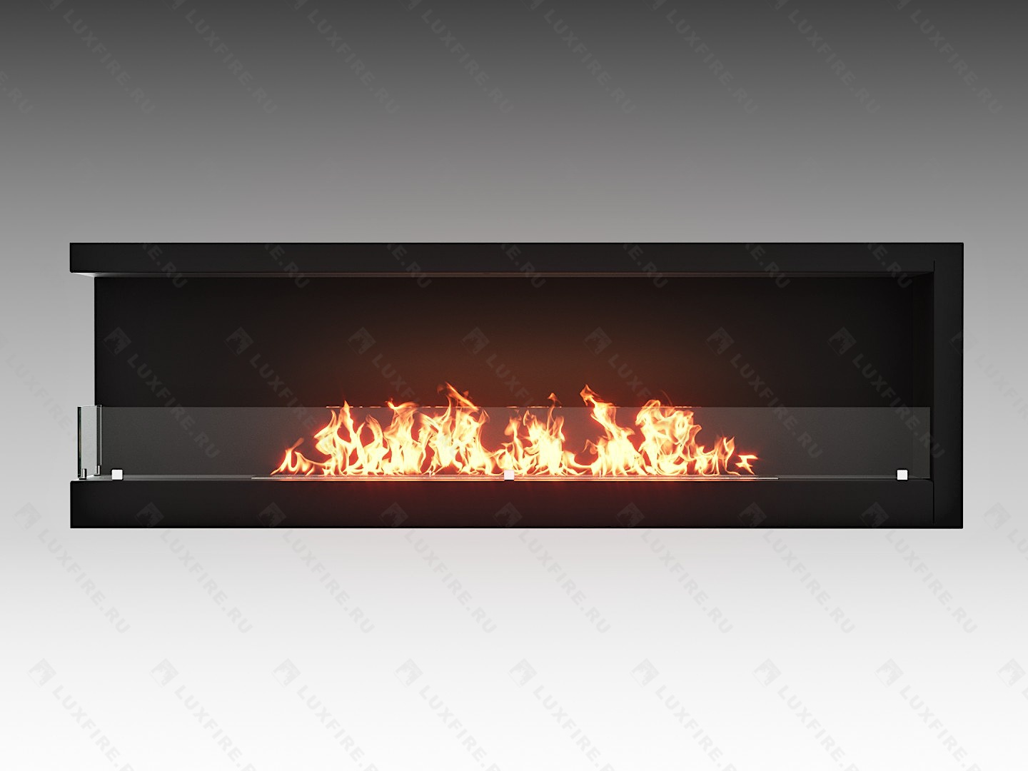 Встроенный биокамин Lux Fire Угловой 1500 SL (левый угол) по цене 71 390 руб.