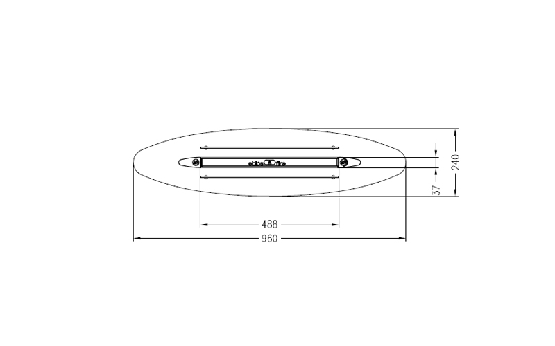 Настольный биокамин Spartherm Ebios-fire Elipse Base по цене 86 400 руб.
