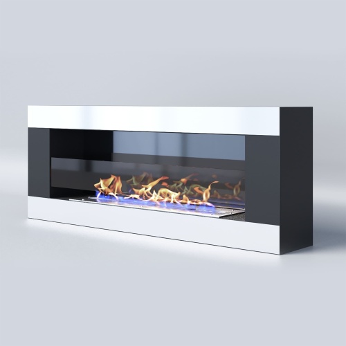 Биокамин "Русский огонь" Модерн 1200N настенный с защитным стеклом