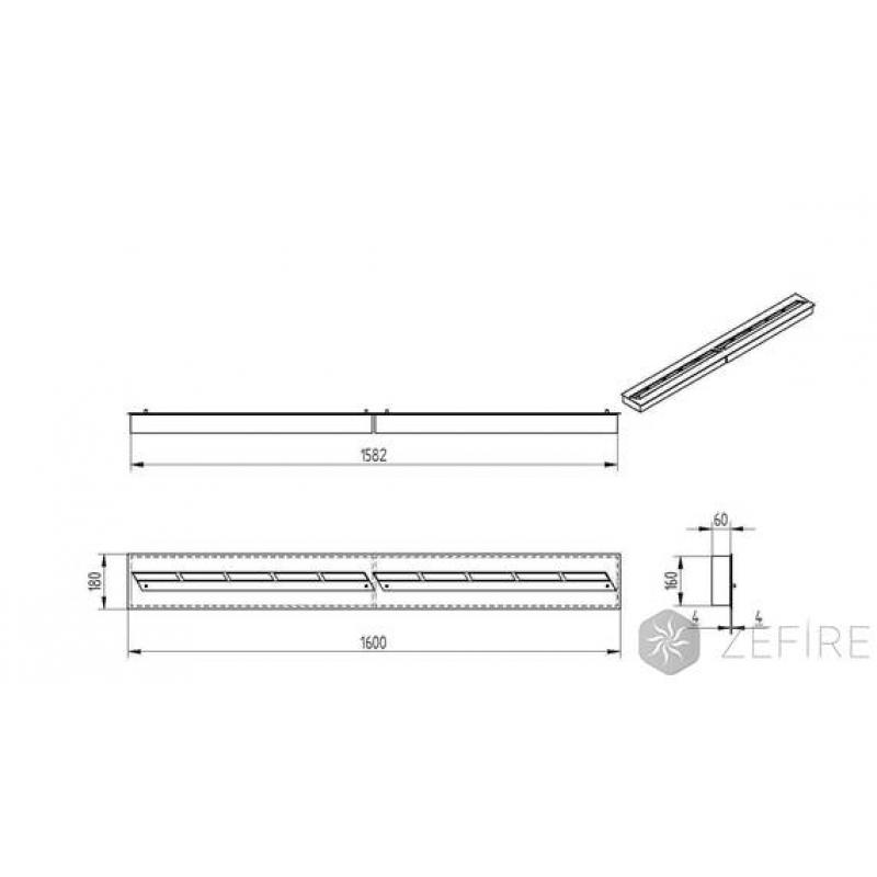 Прямоугольный контейнер ZeFire 2000 по цене 115 000 руб.