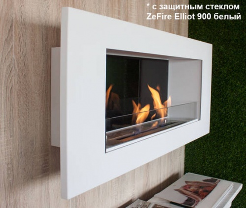 Биокамин ZeFire Elliot 1200 белый со стемалитом