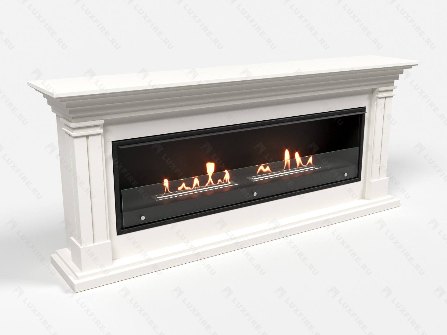 Биокамин Lux Fire с порталом Ромео 60, белый по цене 151 792 руб.