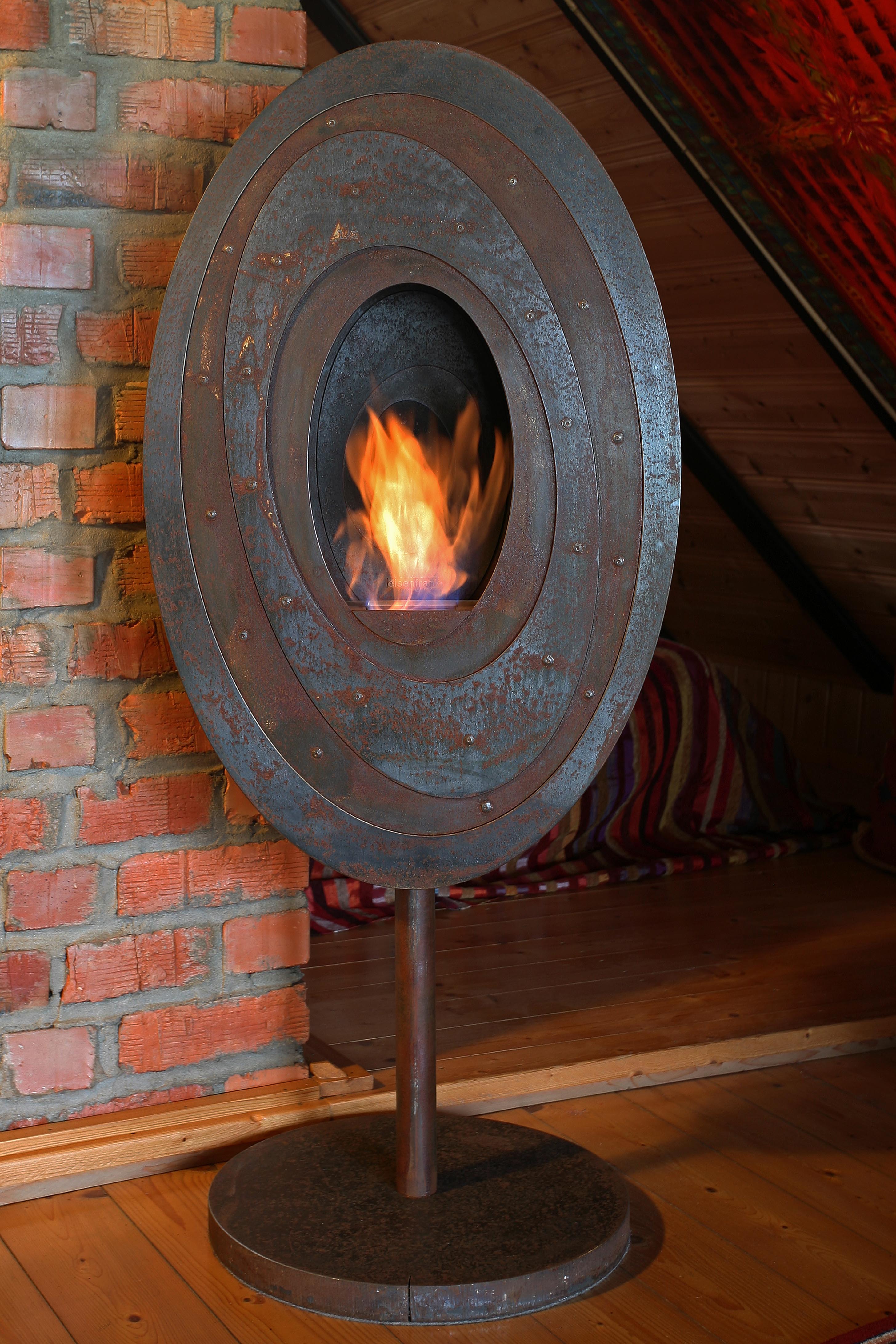 Биокамин RuFire SteamPunk floor oval по цене 142 000 руб.