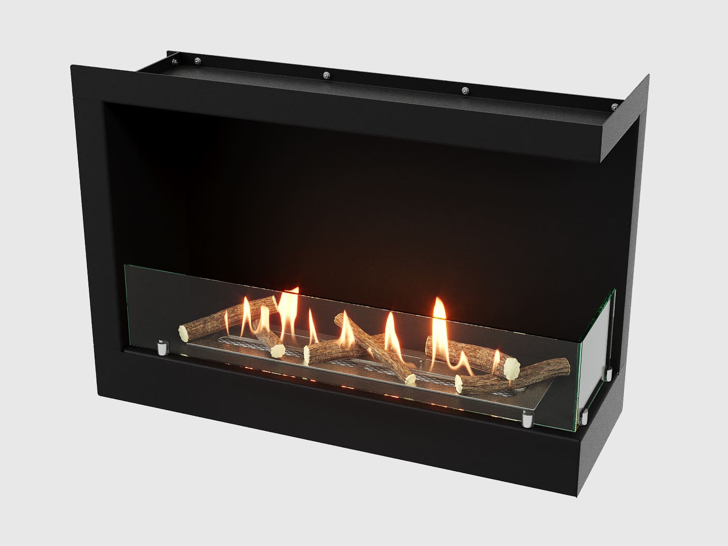 Встроенный биокамин Lux Fire Угловой 690 S (правый угол) по цене 43 890 руб.