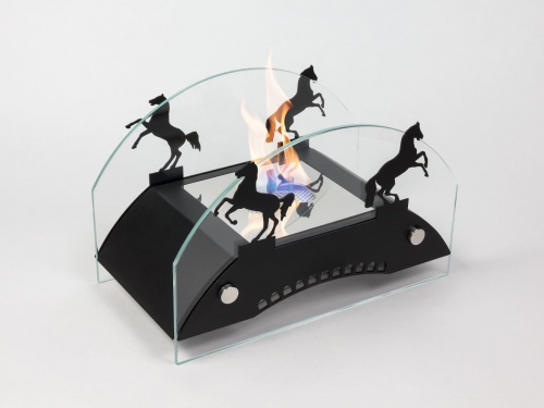 Настольный биокамин Lux Fire "Графский мост" M Чёрный