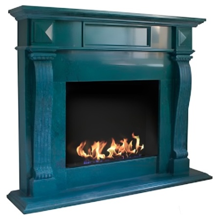 Биокамин в мраморном портале "Русский огонь" Quantum по цене 225 000 руб.