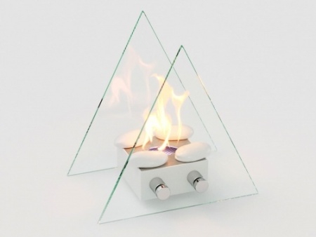 Настольный биокамин Lux Fire "Вулкан" S Белый по цене 15 400 руб.