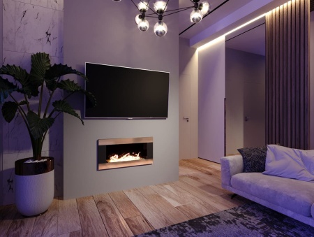 Биокамин "Русский огонь" Голд 800V встраиваемый по цене 30 900 руб.