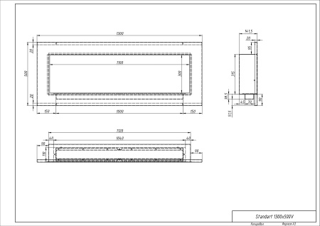 Биокамин "Русский огонь" Блонд 1300V встраиваемый по цене 35 890 руб.