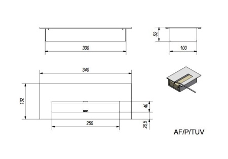 Прямоугольный контейнер Petit, TUV PRO по цене €93