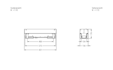 Встраиваемый биокамин Spartherm ebios-fire Quadra Inside Automatic SL 500 по цене 434 200 руб.