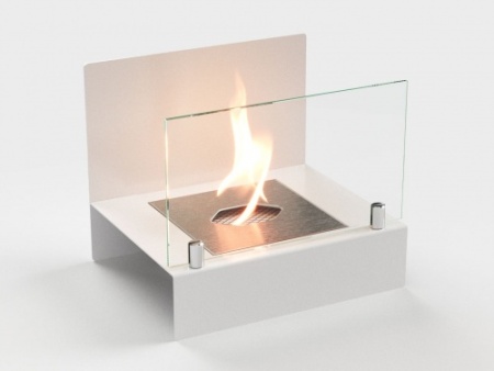 Настольный биокамин Lux Fire "Афиша" M Белый по цене 10 527 руб.