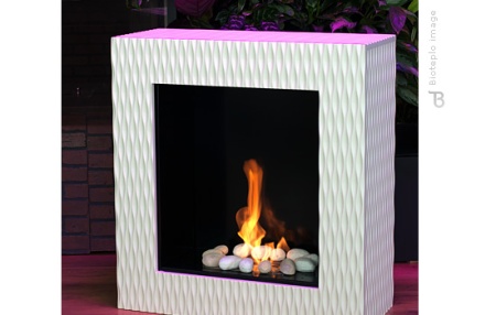 Биокамин Bioteplo 3D-Cube WHITE по цене 110 500 руб.